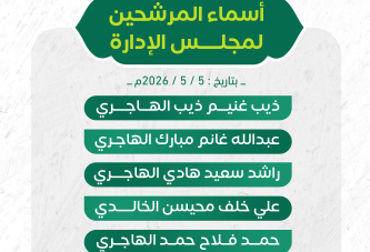قائمة أسماء المرشحين لعضوية مجلس الإدارة 2026م