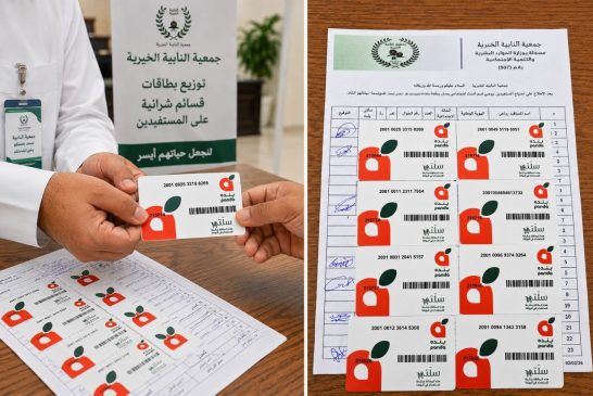 توزع بطاقات القسائم الشرائية للمستفيدين عبر أسواق بنده (لنجعل حياتهم أيسر)
